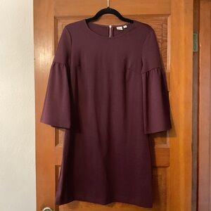GAP Deep Purple Long Sleeve Dress